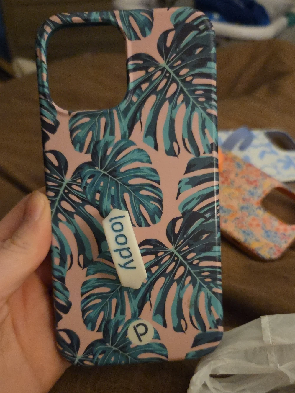 Pink Case With Botanical Print Loopy Iphone 12pro Max Case